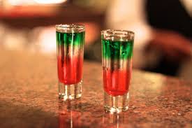 mexican flag coctel, mexican flag preparar, mexican flag bebida