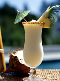 Pina Colada Ponche,coctel Pina Colada,bebida  Pina Colada