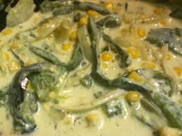 Rajas Elote cocinar,Rajas Elote receta,Rajas con Elote