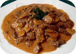 Lomo Stroganoff, Lomo Stroganoff receta, Lomo Stroganoff recetario