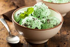 Helado  menta cocinar, Helado menta cocinaran, Helado menta elaborar