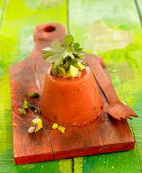 Aspic de tomates, Aspic tomates receta, Aspic tomates recetario