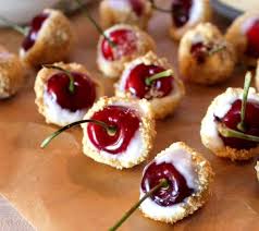 cerezas envueltas, cerezas envueltas queso, cerezas envueltas recetario