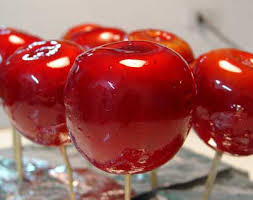postre manzanas acarameladas,receta manzanas acarameladas,elaborar manzanas acarameladas