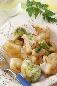 Tempura Brócoli Coliflor,receta Tempura Brócoli,preparar Tempura Brócoli