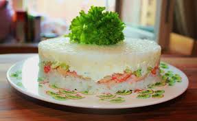 receta pastel sushi,cocinar pastel sushi, preparar pastel sushi