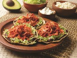 Tostadas de Tinga,receta Tostadas Tinga,cocinar Tostadas Tinga