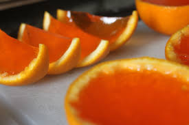 Jello Shots receta ,Jello Shots Naranja,Jello Shots Rodajas