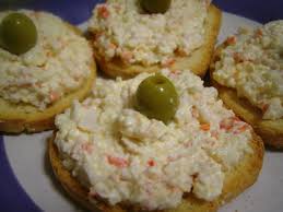 Canapés de Cangrejo,Canapés Cangrejo receta,Canapés Cangrejo preparar