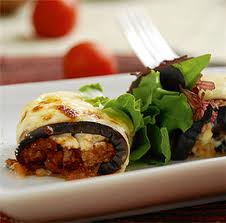 Rollos  Berenjena receta,Rollos  Berenjena molida,Rollos  Berenjena Carne