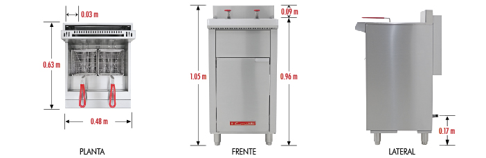  freidora turbo-17-4Q petit, freidora inox-17-4Q petit, freidora acero inoxidable -17-4Q petit