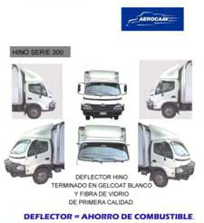 deflector tipo hino 300, deflector tipo hino 414, deflector tipo hino 514, deflector tipo hino 614