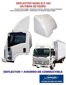 deflector isuzu elf, deflector isuzu 400, deflector isuzu 500